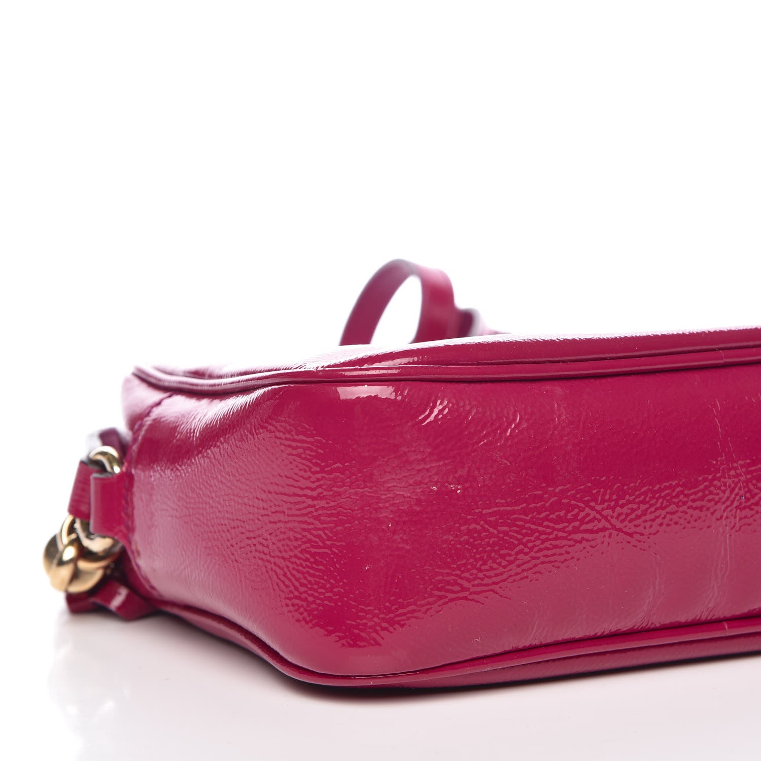 Gucci Soft Patent Small Soho Disco Bag Bright Bougainvillea 16 of 17