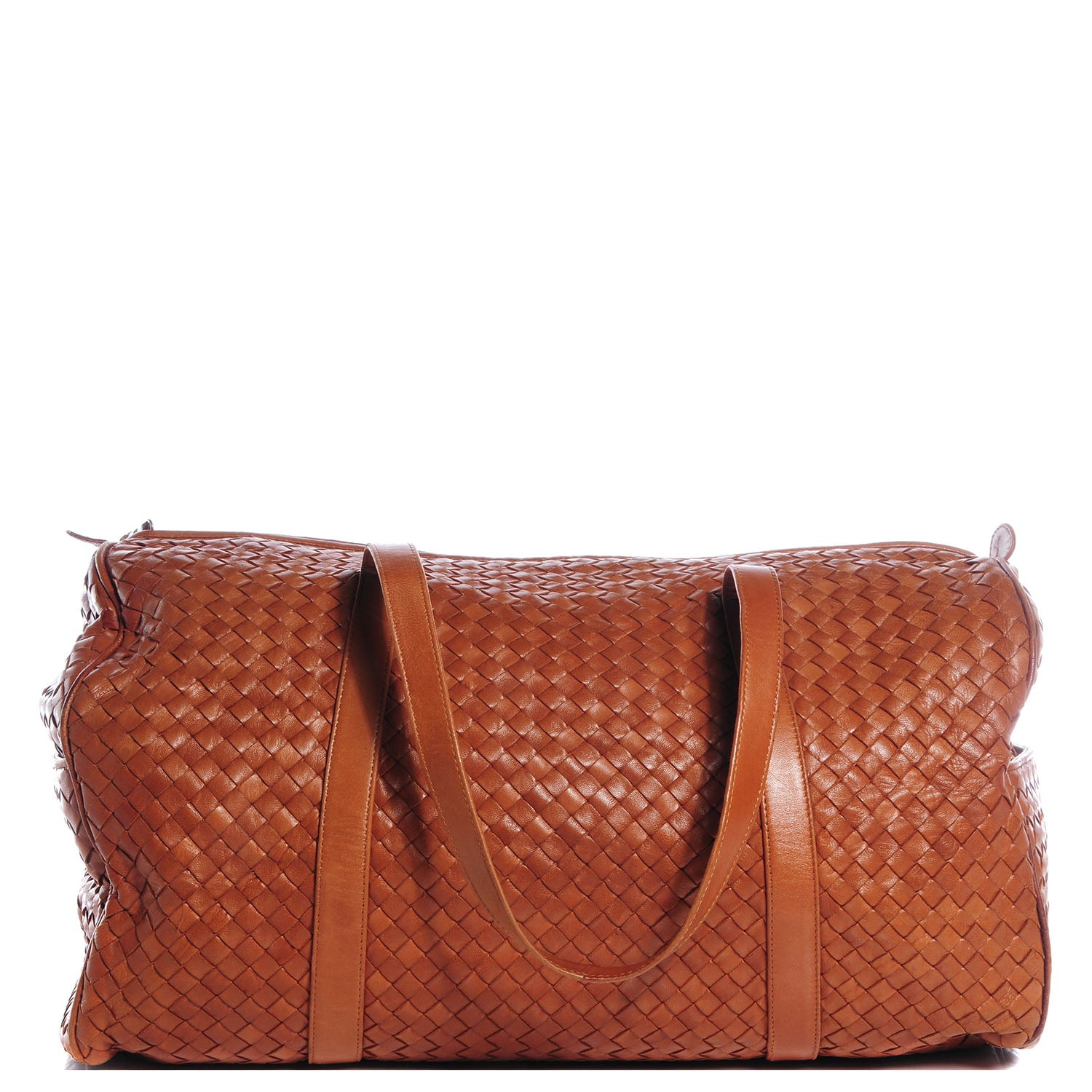 Bottega Veneta Vintage Nappa Intrecciato Duffel Brown 1 of 6