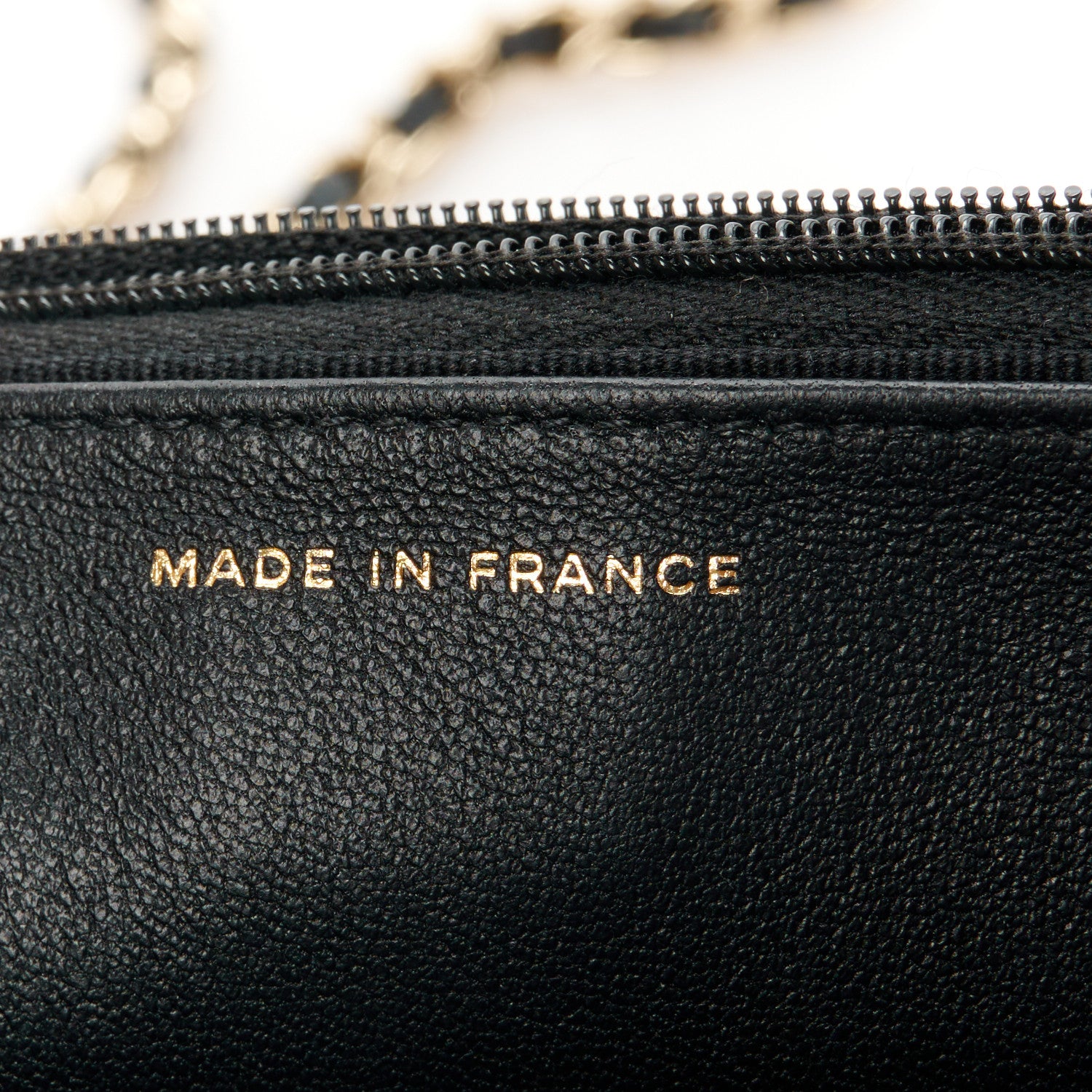 Chanel Lambskin Quilted CC Wallet On Chain WOC Black 8 of 13
