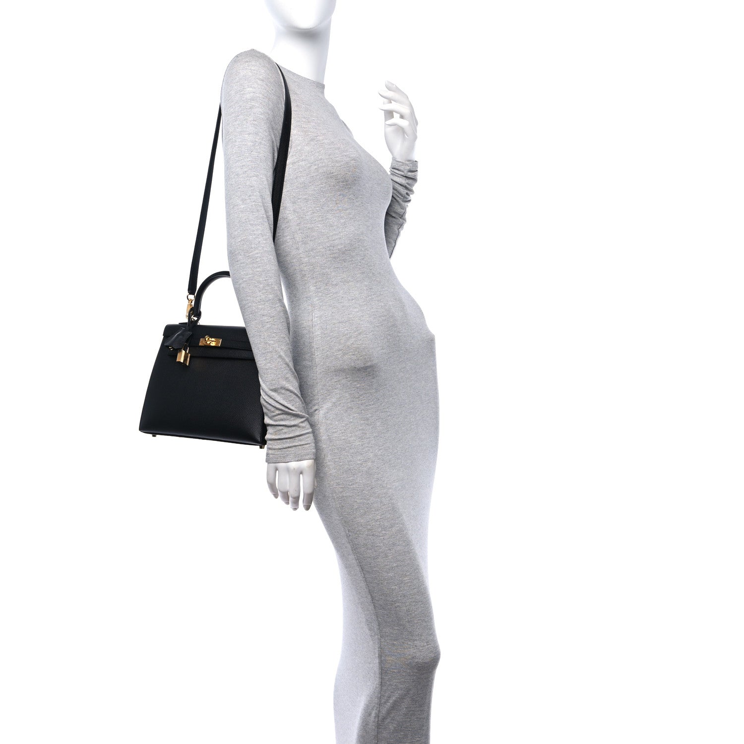 Hermes Epsom Kelly Sellier 25 Black 2 of 11
