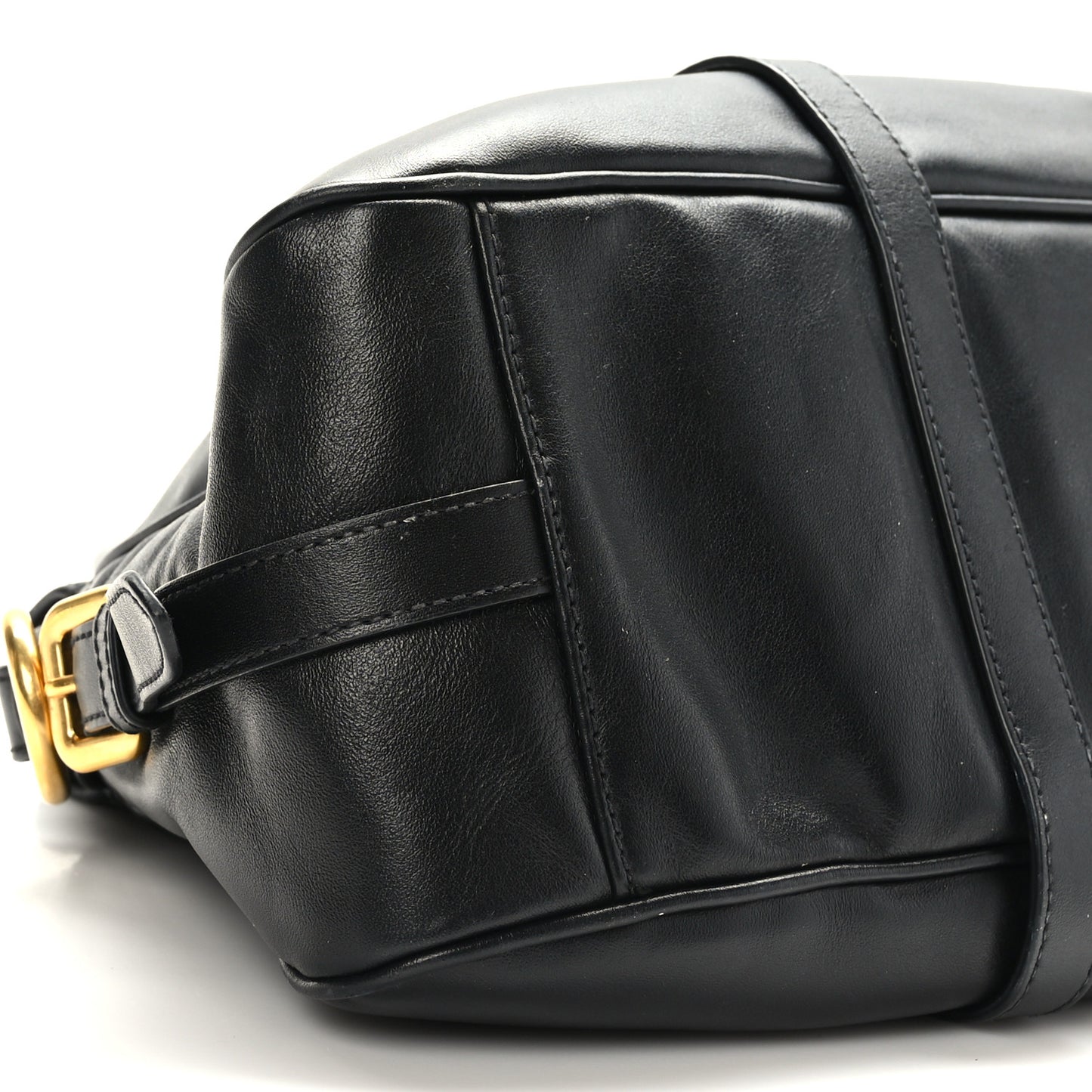 Soft Calf Shopping Satchel Black