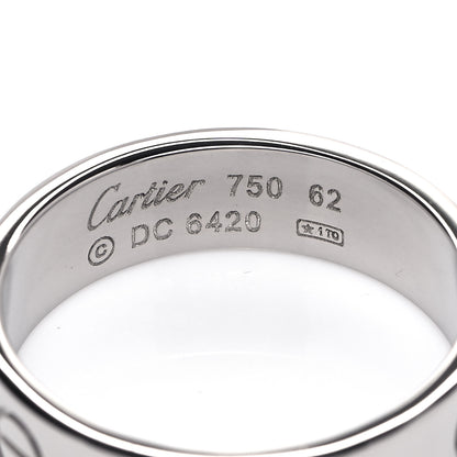 Cartier 18K White Gold 6mm LOVE Ring 62 10 4 of 4
