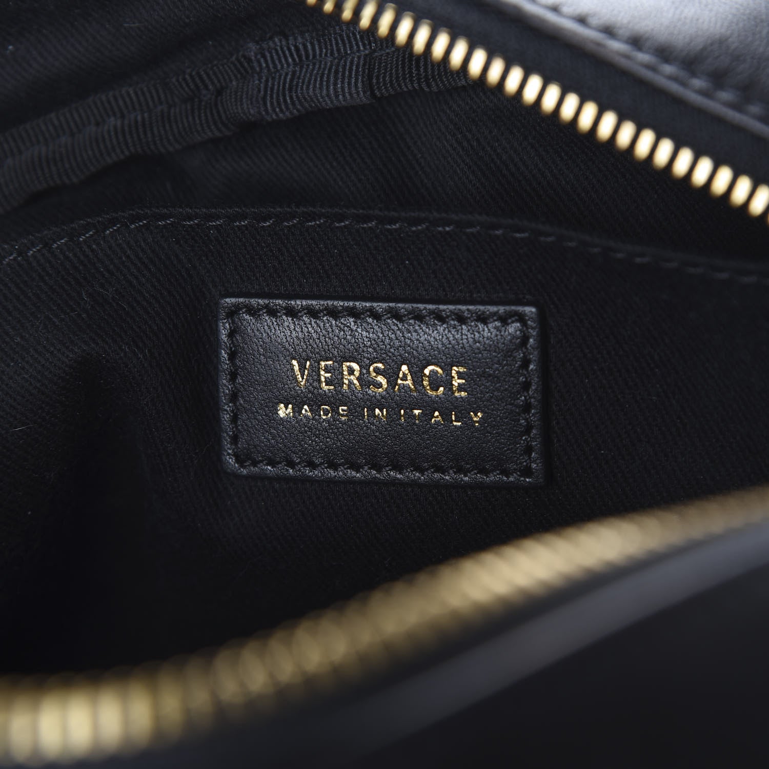 Versace Nappa Quilted Barocco Print Small Camera Bag Black 7 of 8