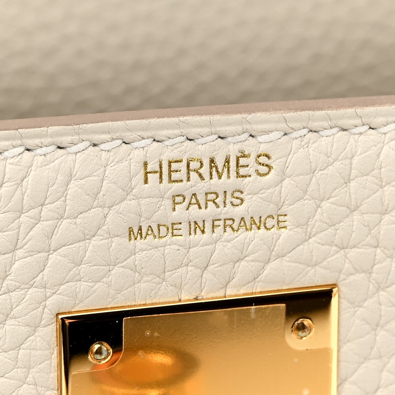 Hermes Taurillon Clemence Kelly Retourne 28 Craie 6 of 12