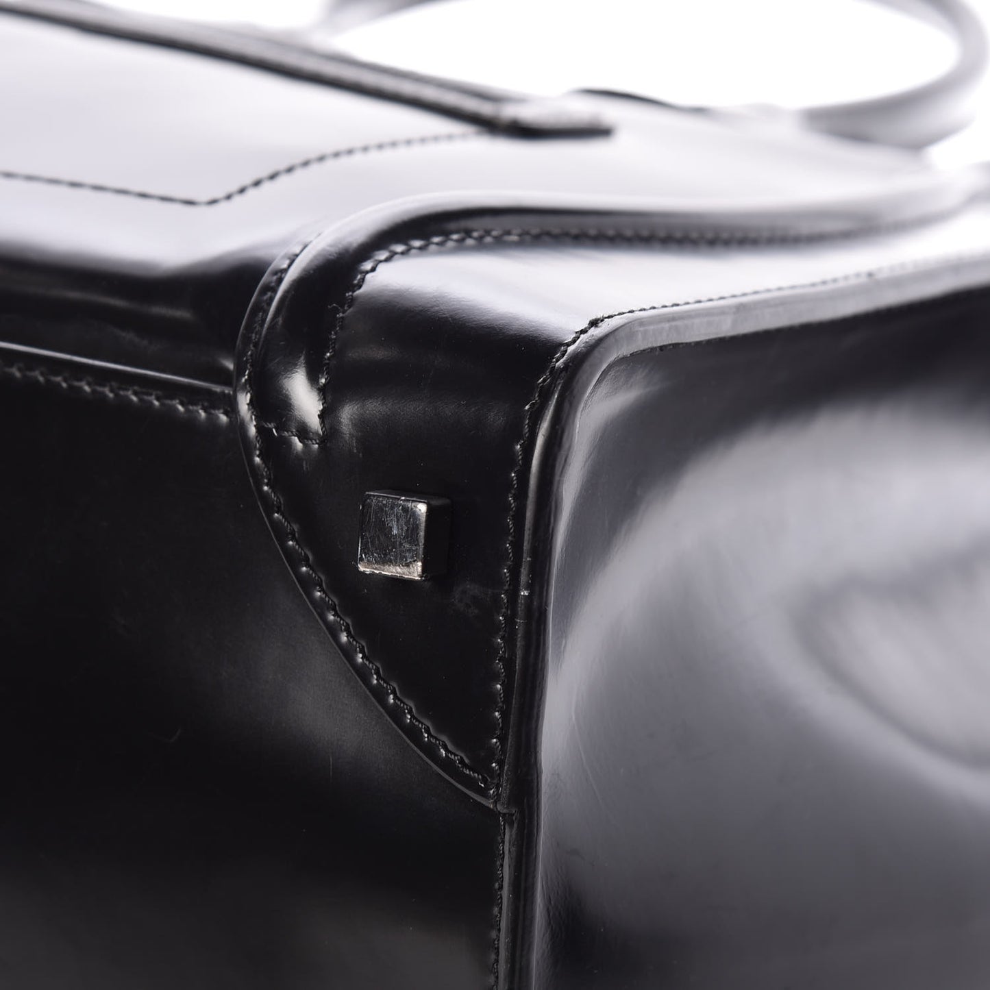Spazzolato Calfskin Mini Luggage Black