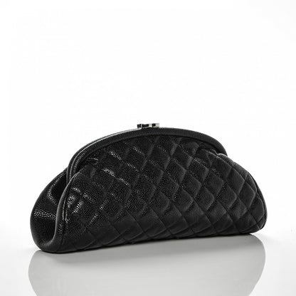 Chanel Caviar Quilted Timeless Clutch Black 3 of 7