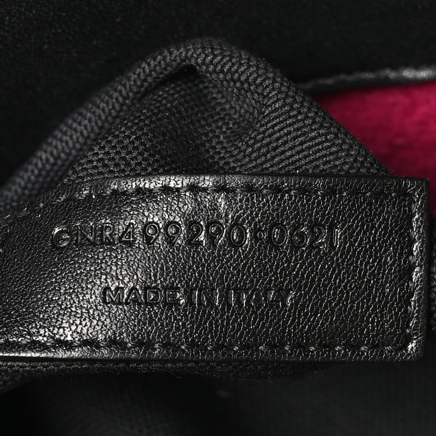 Saint Laurent Wool Rive Gauche Tote Fuchsia 7 of 13