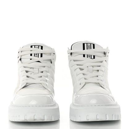 Christian Dior Nylon Fabric Womens D-Player High Top Sneakers 39 White Black 2 of 9