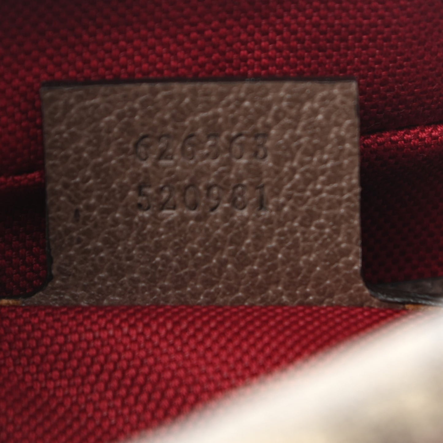 GG Supreme Monogram Textured Calfskin Square Messenger Bag Beige Ebony New Acero