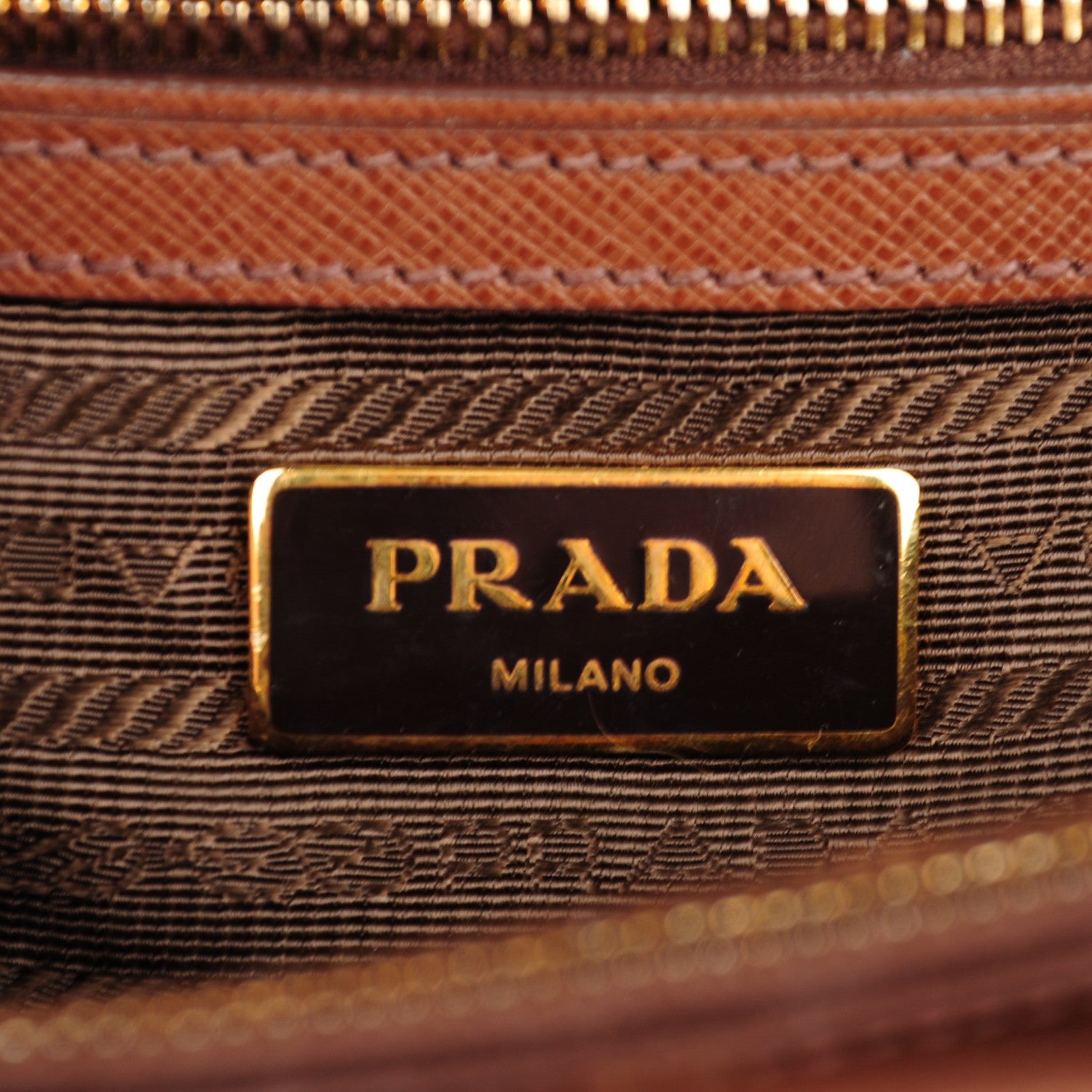 Prada Saffiano Lux Medium Tote Palissandro 6 of 12