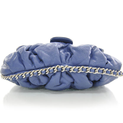 Chanel Washed Lambskin Chain Around Medium Messenger Bag Blue 12C 5 of 10