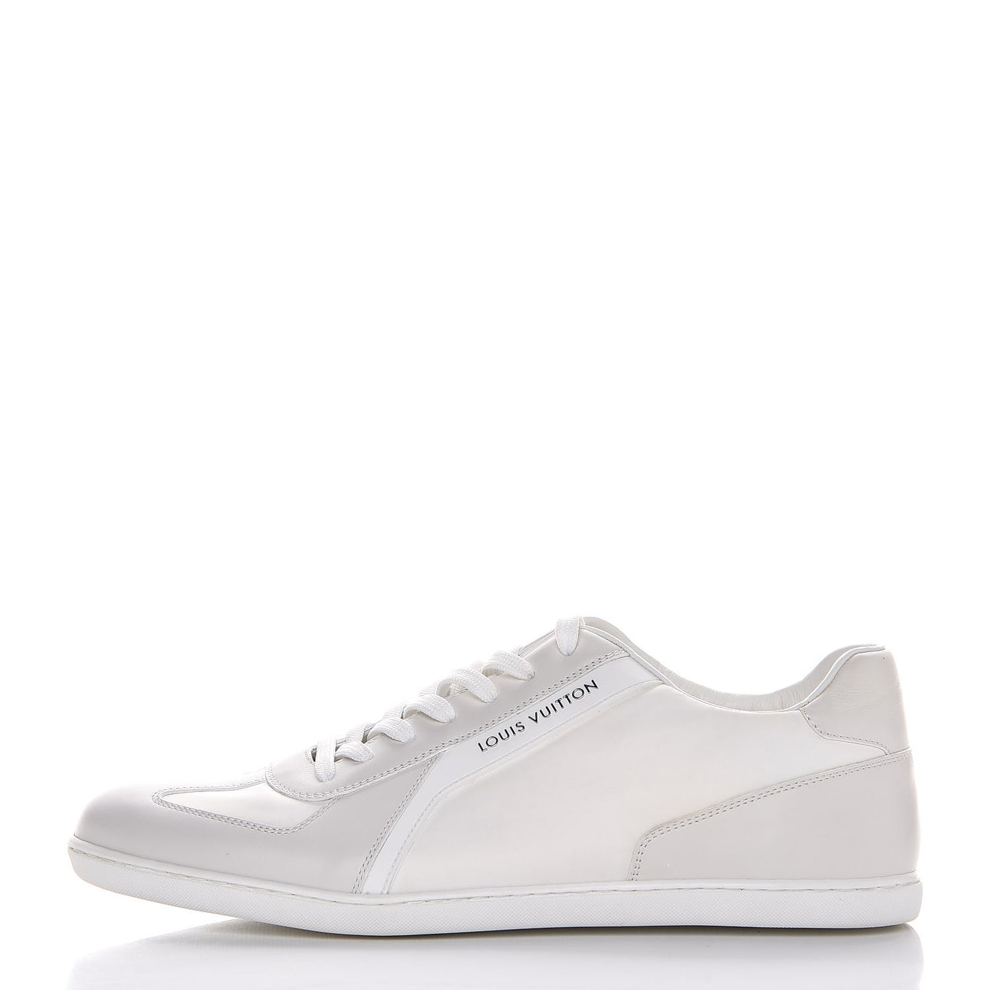 Calfskin Nylon Sneakers 8.5 White