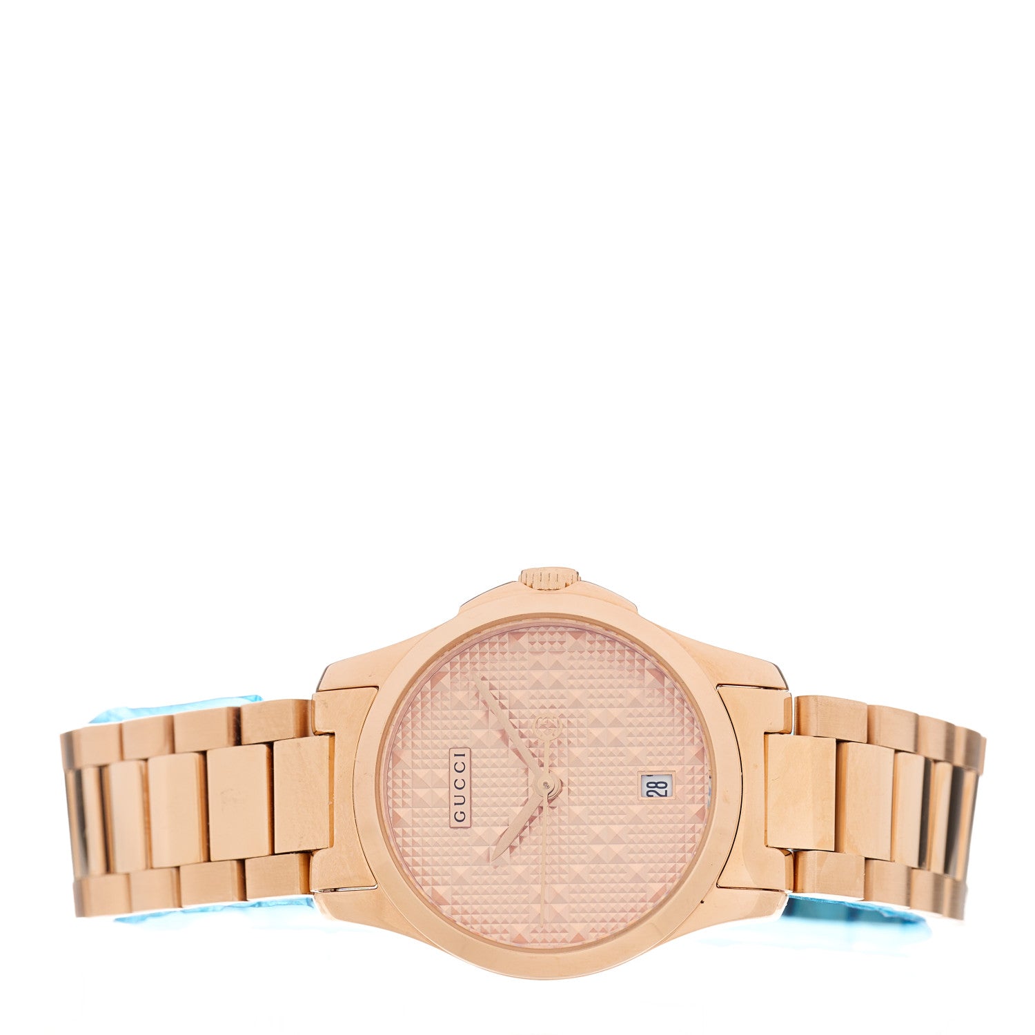 Gucci Stainless Steel 27mm G-Timeless Diamante Quartz Watch Rose 2 of 5
