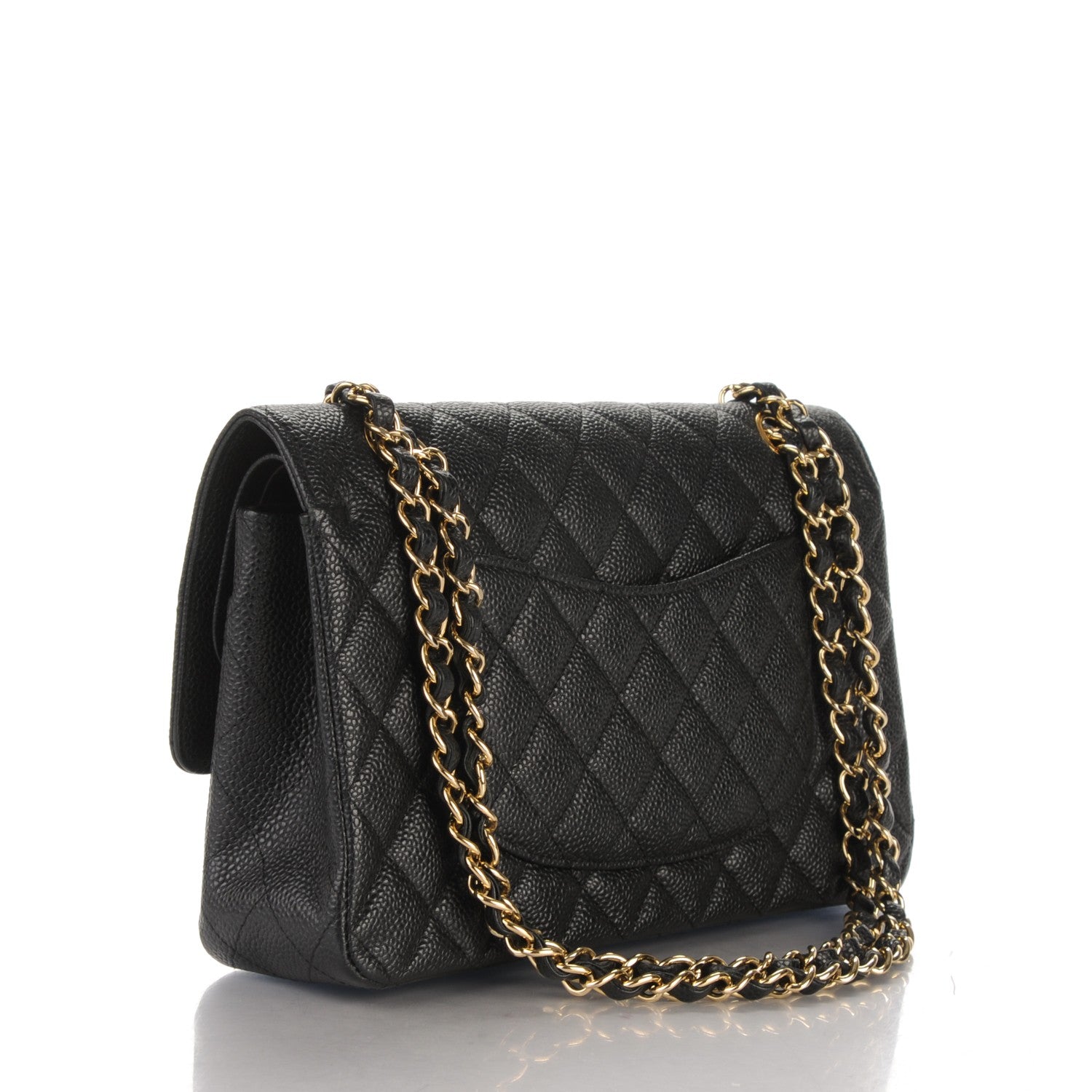 Chanel Caviar Quilted Medium Double Flap Black 3 of 9