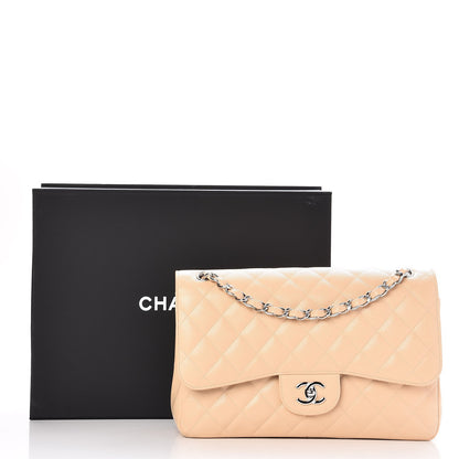 Chanel Caviar Quilted Jumbo Double Flap Beige Clair 9 of 9
