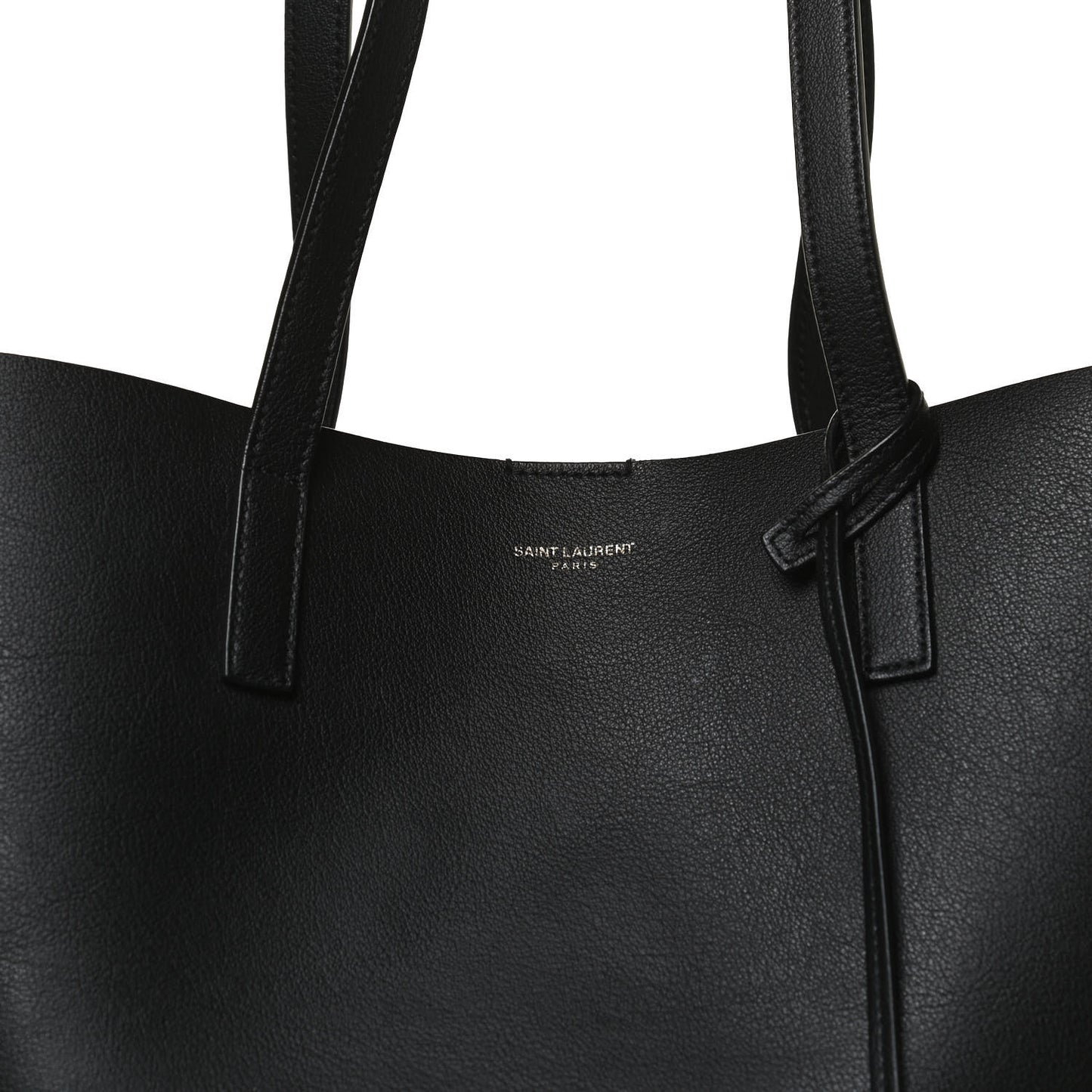Calfskin Medium Shopping Tote Black