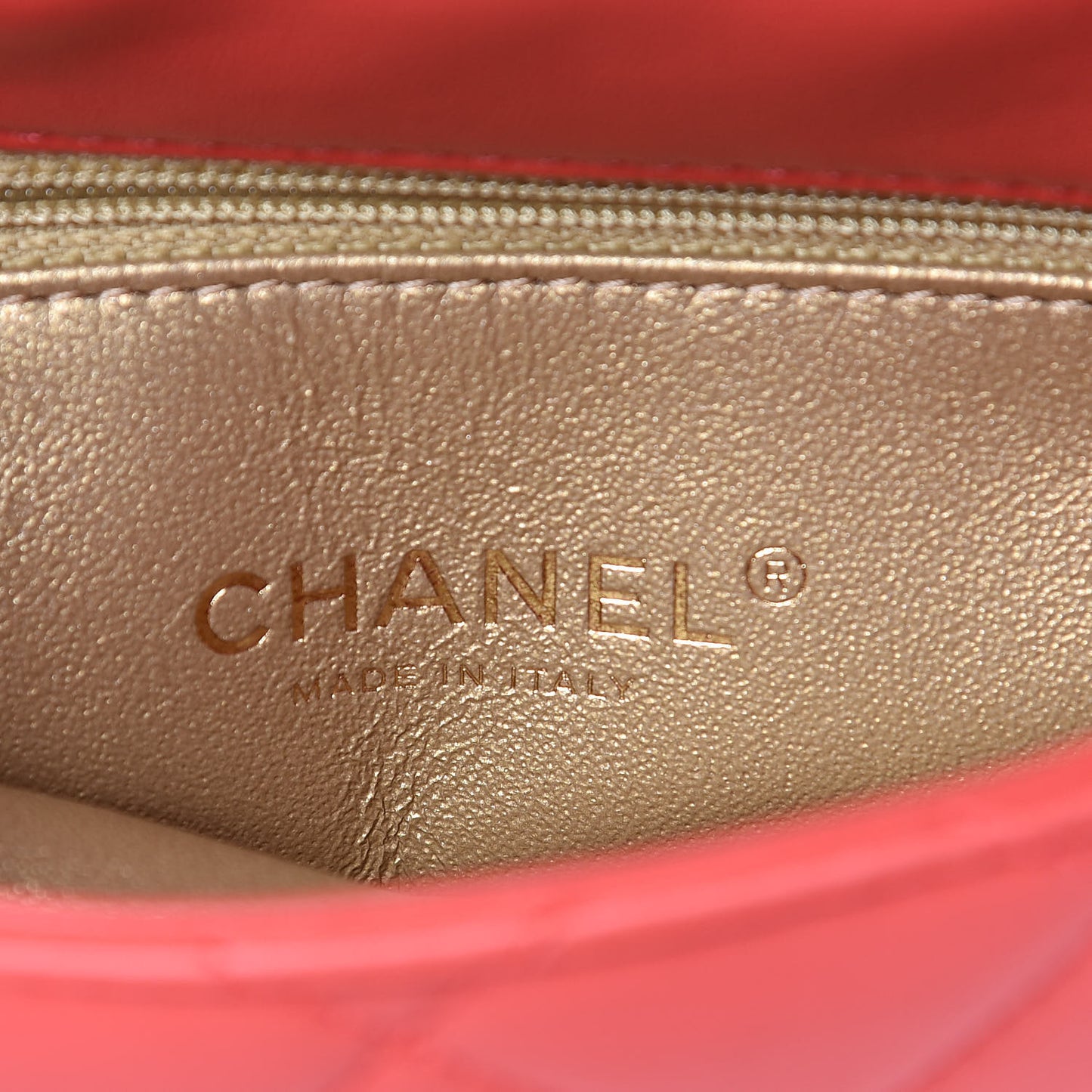 Lambskin Quilted Side-Packs Red