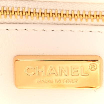 Chanel Sequin Logo CC Small Single Flap White Multicolor 6 of 11
