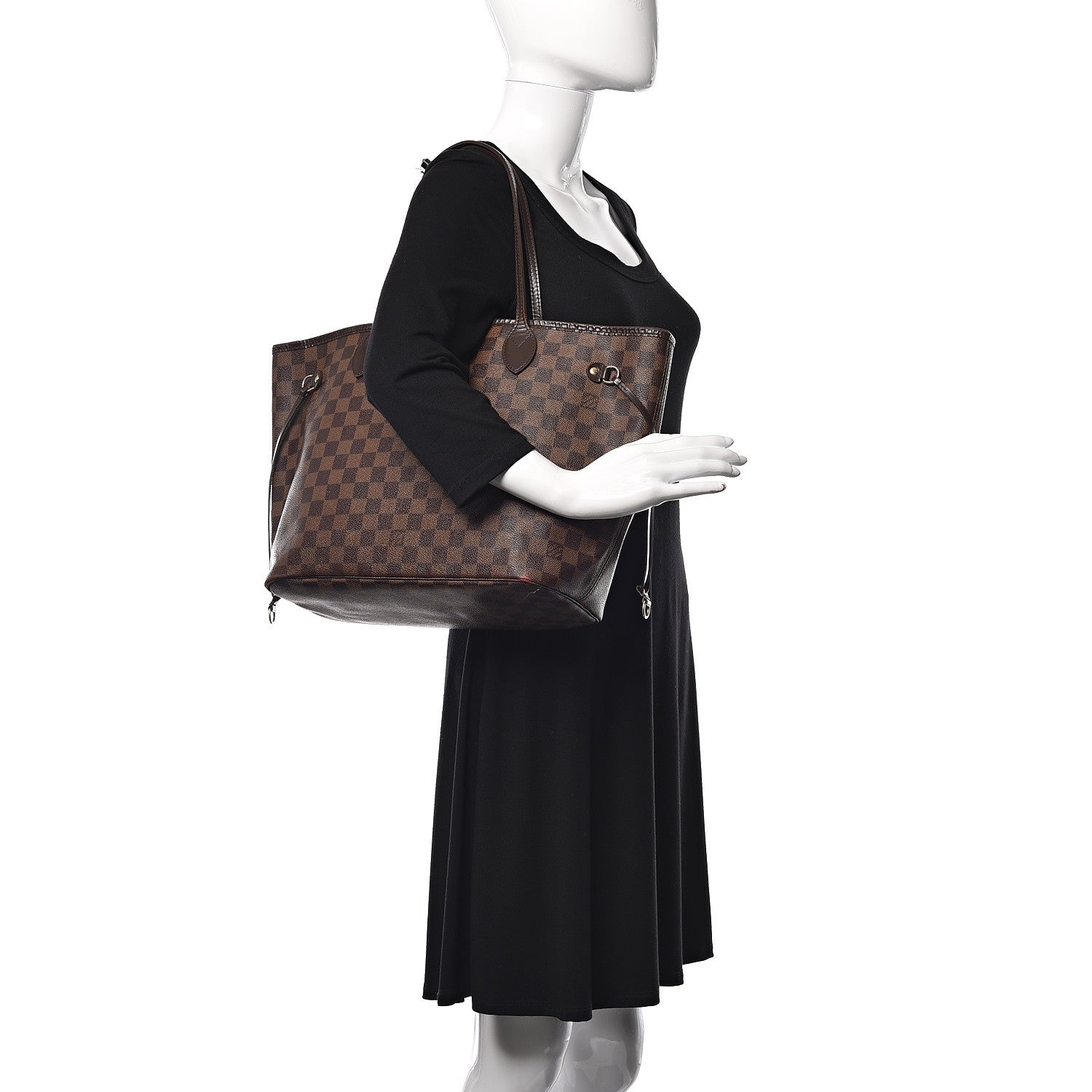 Louis Vuitton Damier Ebene Neverfull MM 2 of 12