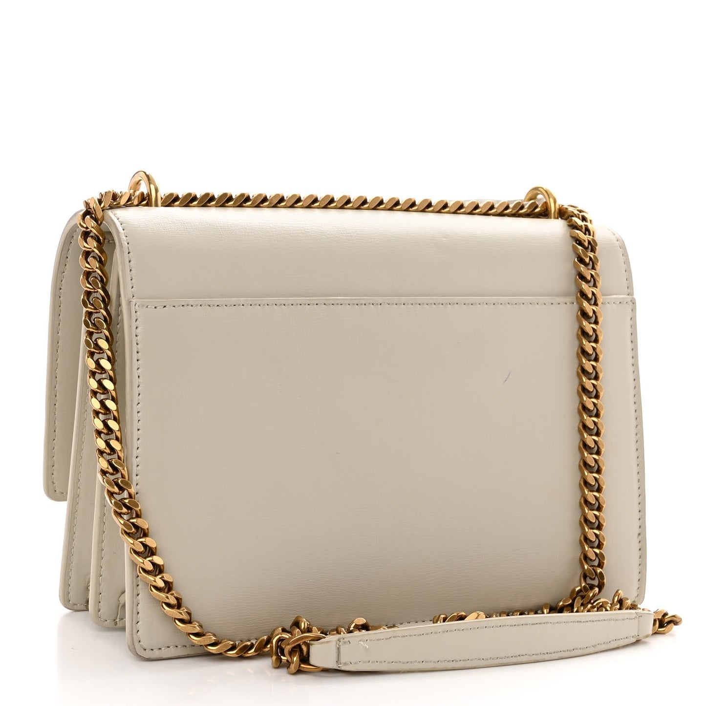Smooth Calfskin Medium Monogram Sunset Satchel Blanc Vintage