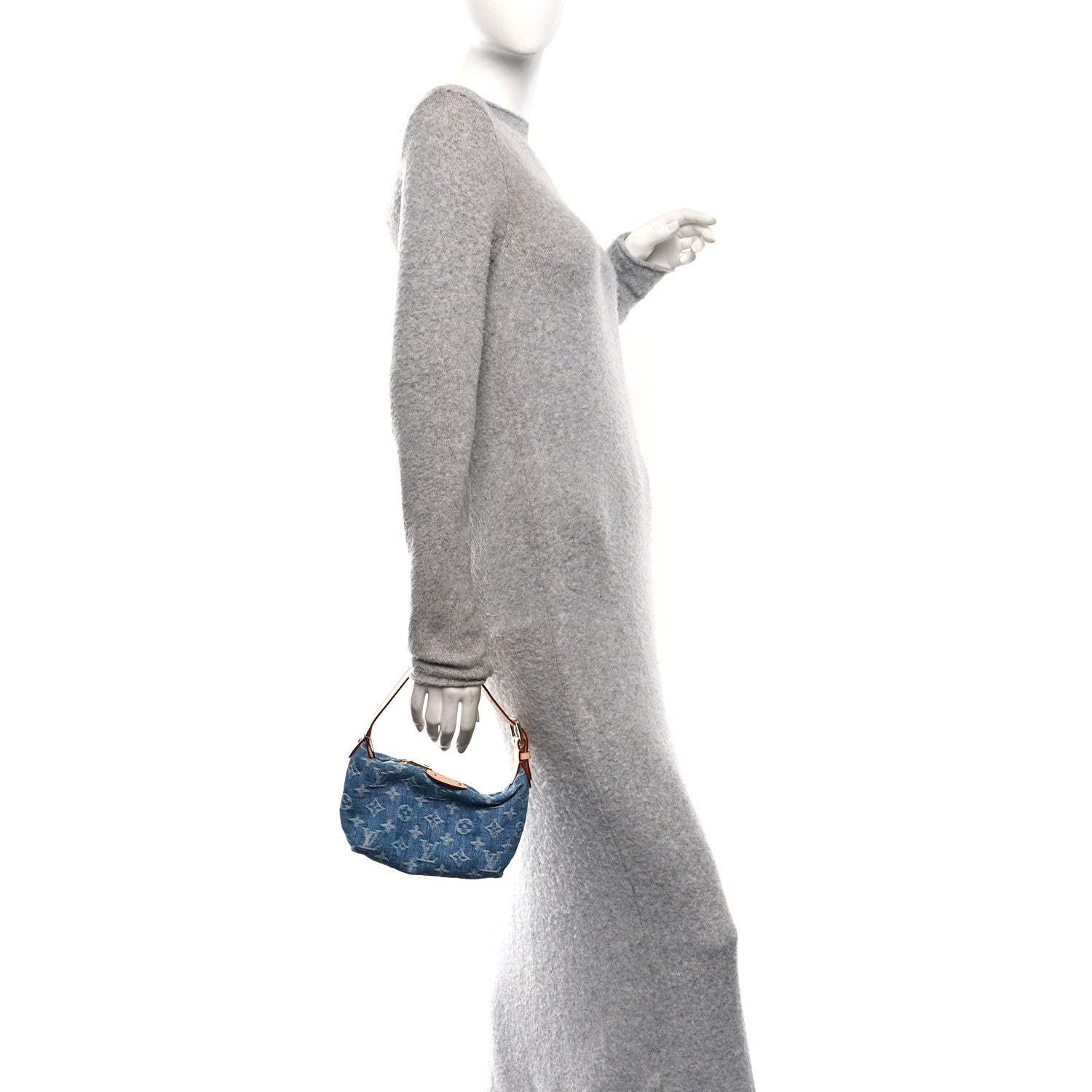 Louis Vuitton Monogram Denim Hills Pochette Blue 2 of 10