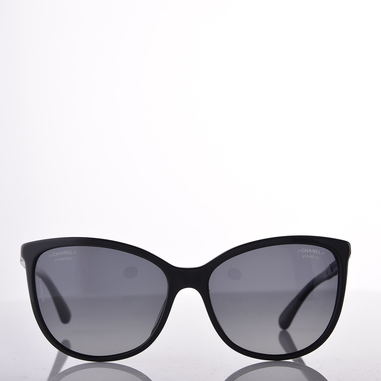 Chanel Chain Polarized Sunglasses 5352-A Black 2 of 8