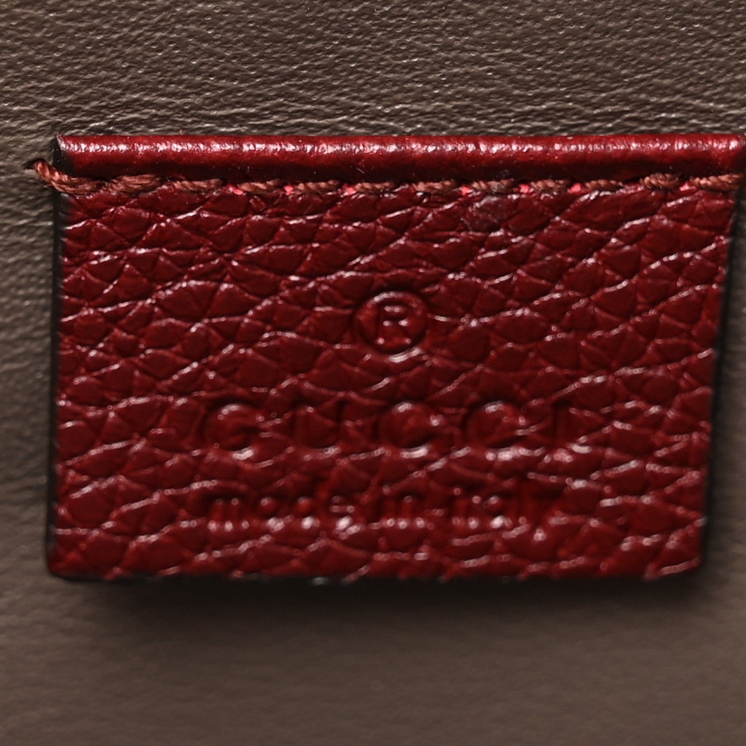 Gucci Grainy Calfskin Medium Zumi Top Handle Bag Vintage Bordeaux 7 of 12