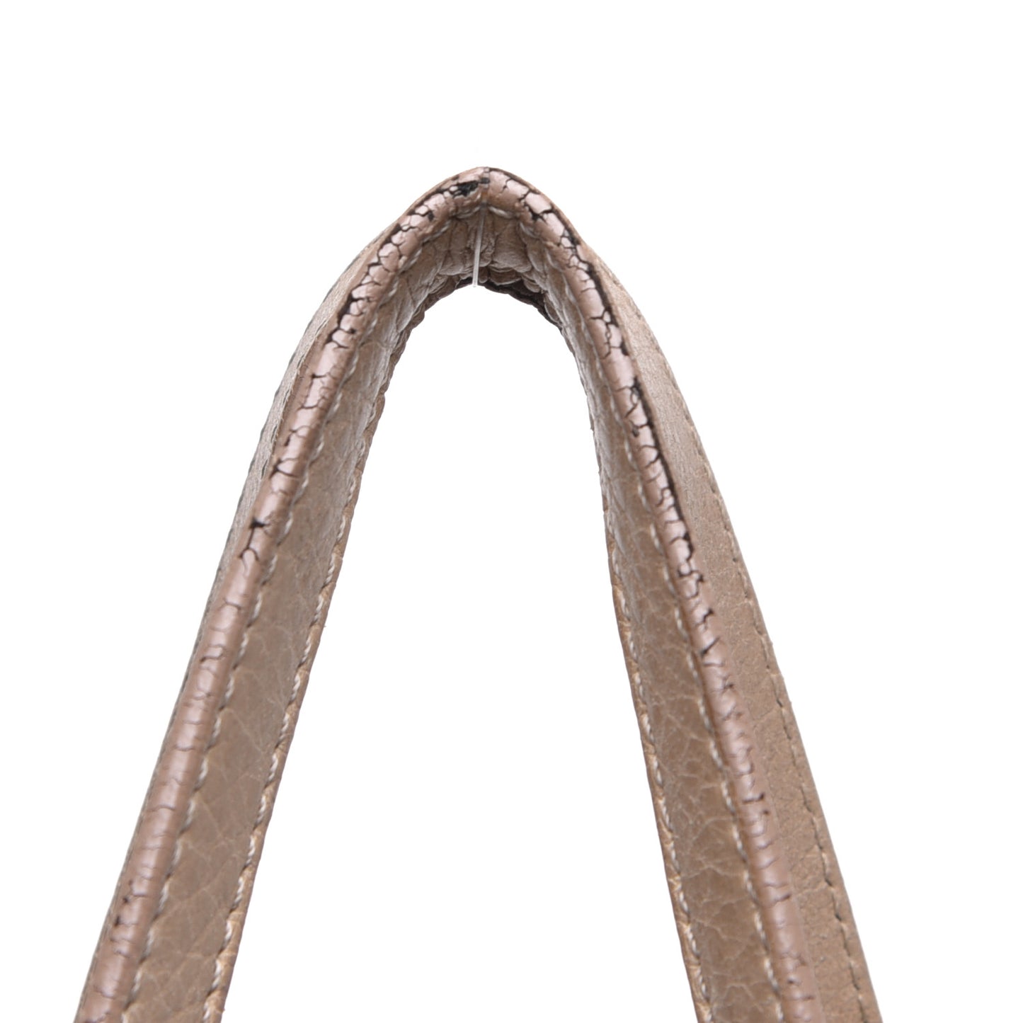 Glazed Calfskin Large On The Road Tote Beige