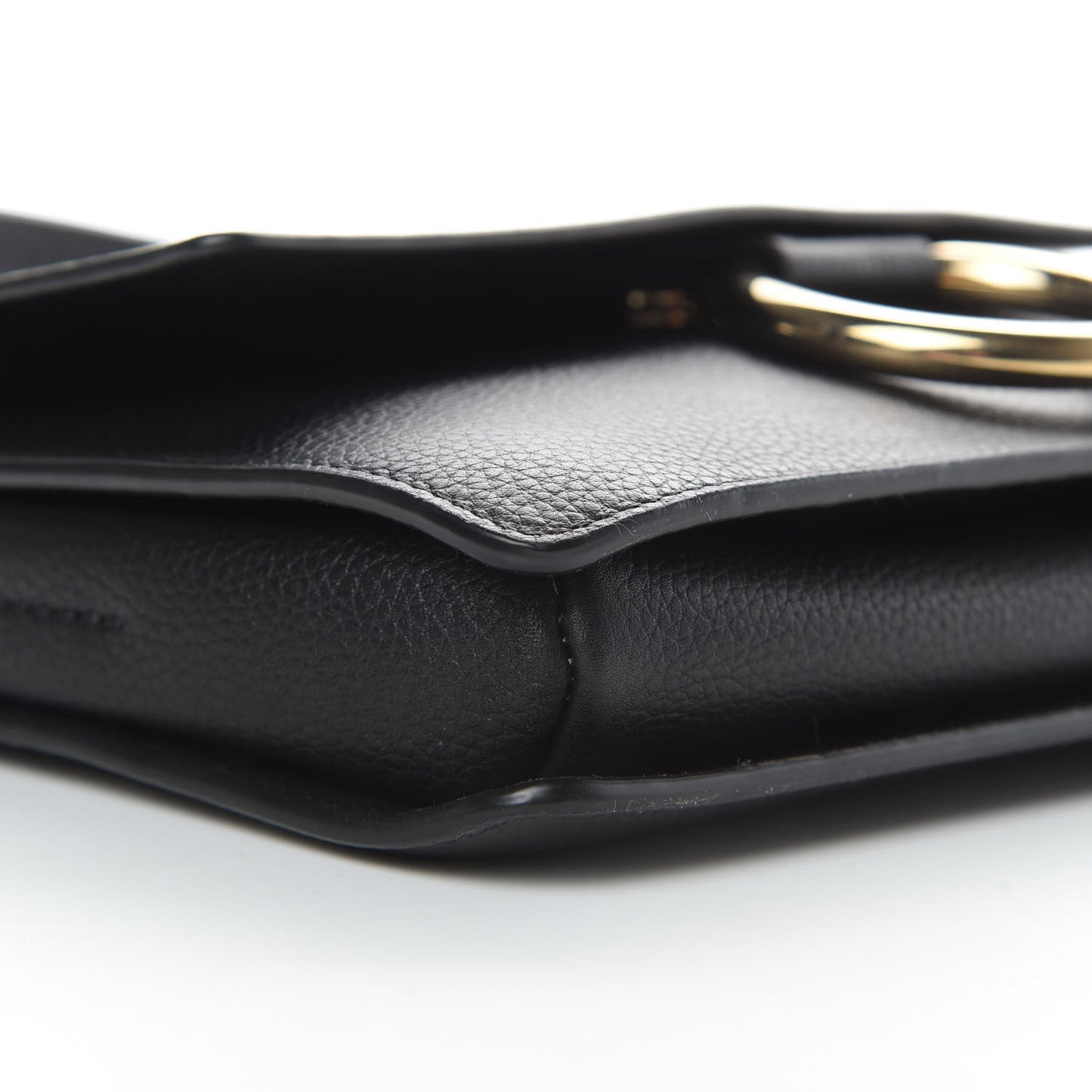Calfskin Small Faye Shoulder Bag Black
