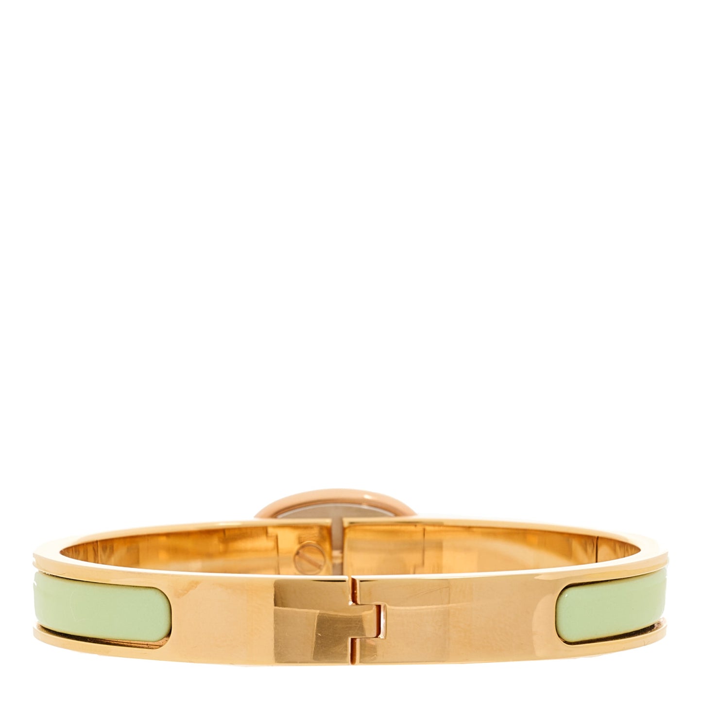 Enamel Mini Farandole Clic Chaine D'Ancre Bracelet Vert Amande