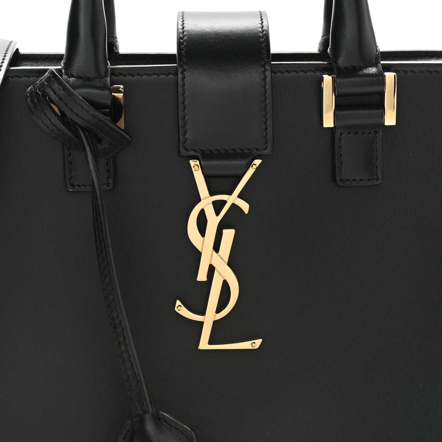 Calfskin Monogram Baby Cabas Black