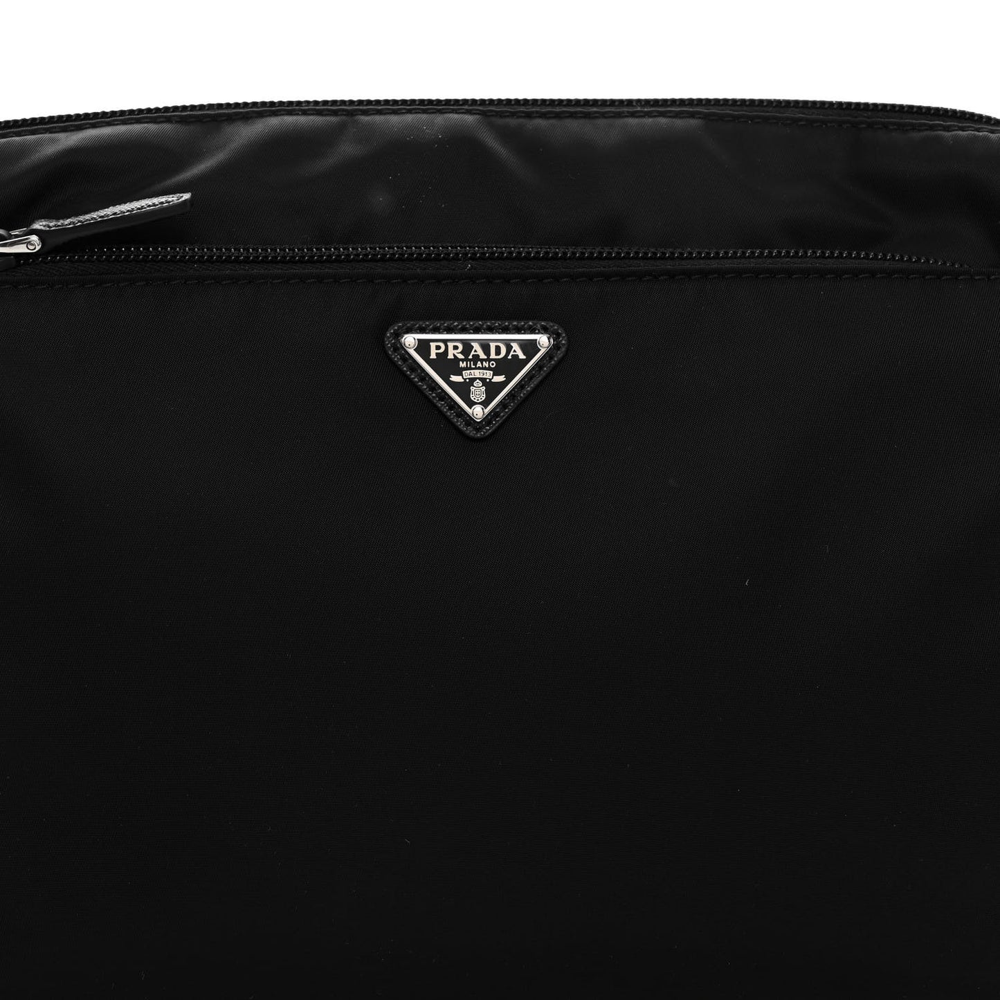 Re-Nylon Saffiano Travel Pouch Black Astrale