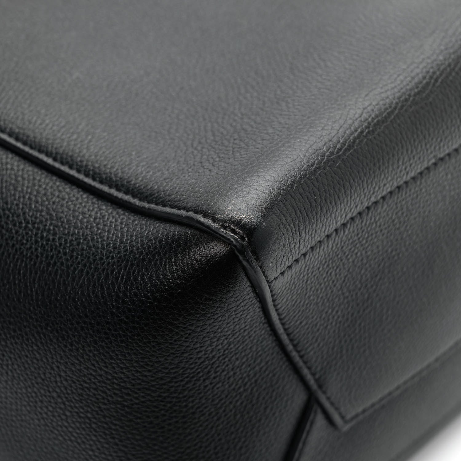 Celine Soft Grained Calfskin Sangle Bucket Bag Black 10 of 11