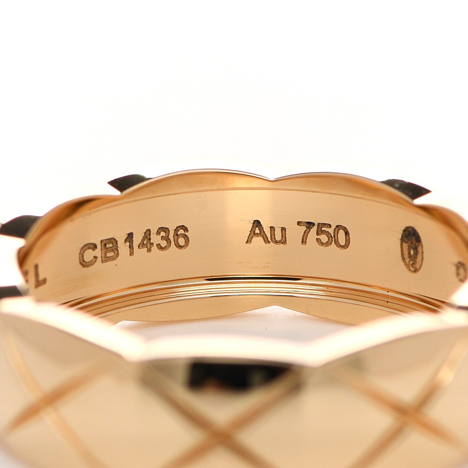 Chanel 18K Beige Gold Small Coco Crush Ring 58 8.25 5 of 6