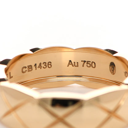 Chanel 18K Beige Gold Small Coco Crush Ring 58 8.25 5 of 6