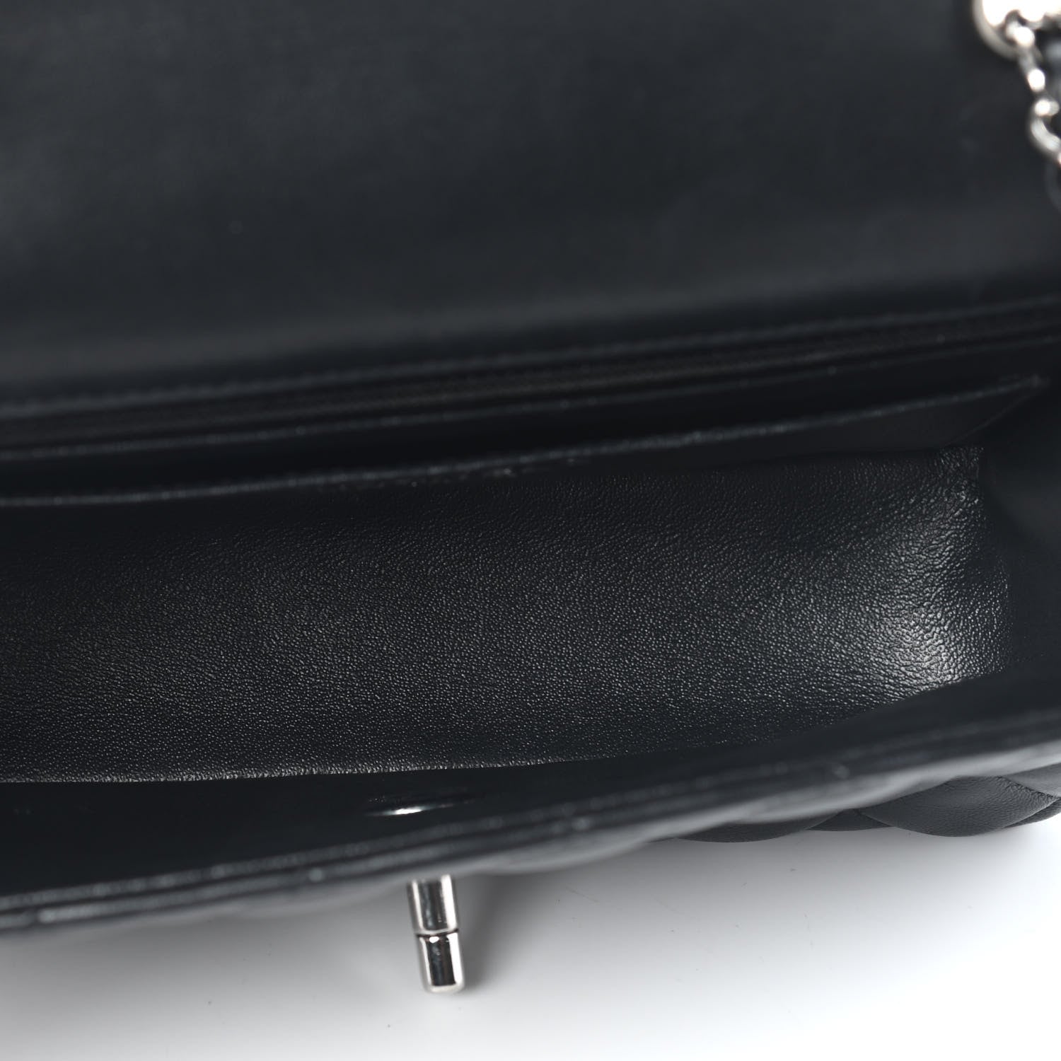Chanel Lambskin Quilted Mini Rectangular Flap Black 4 of 8