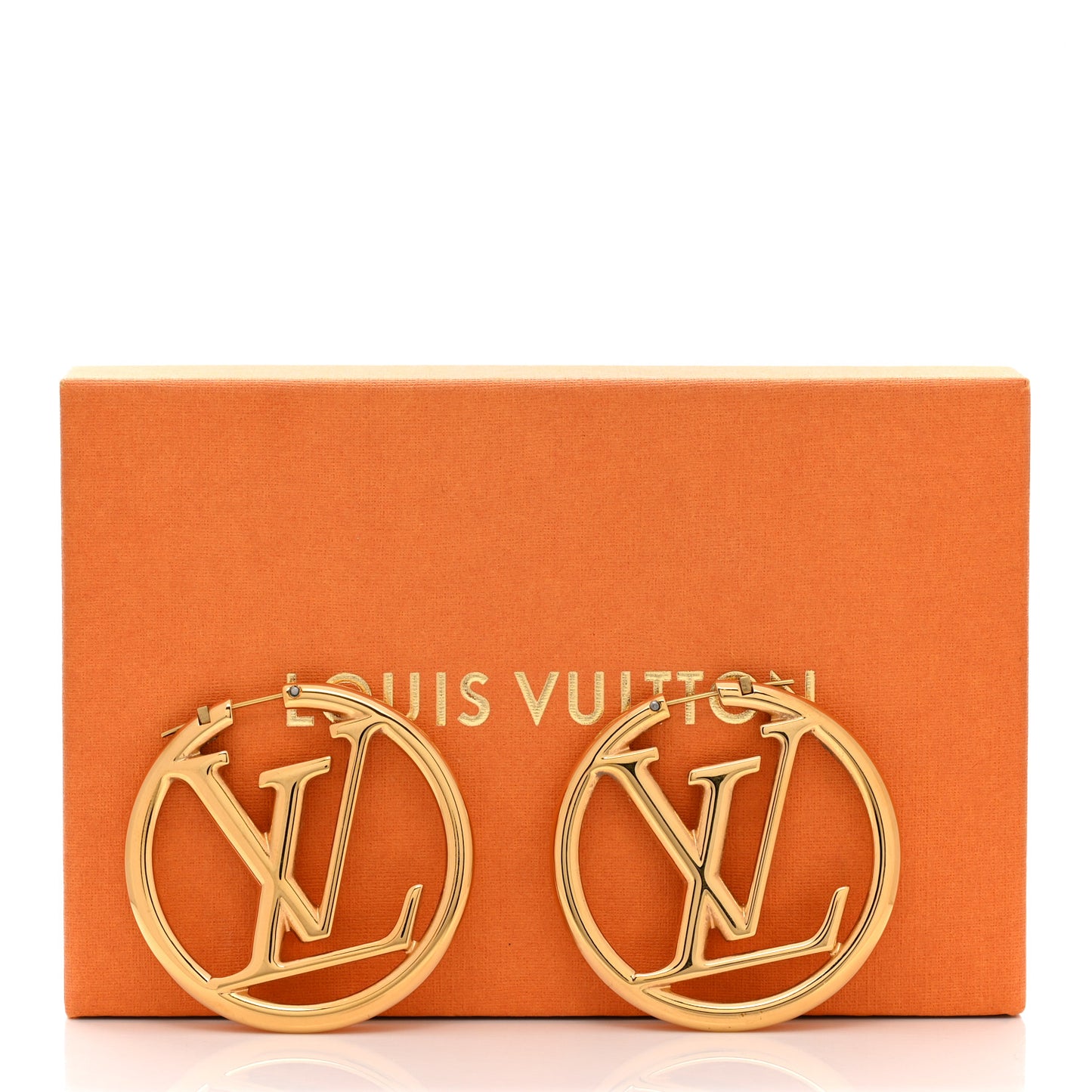 Metal Louise Hoop Earrings Gold