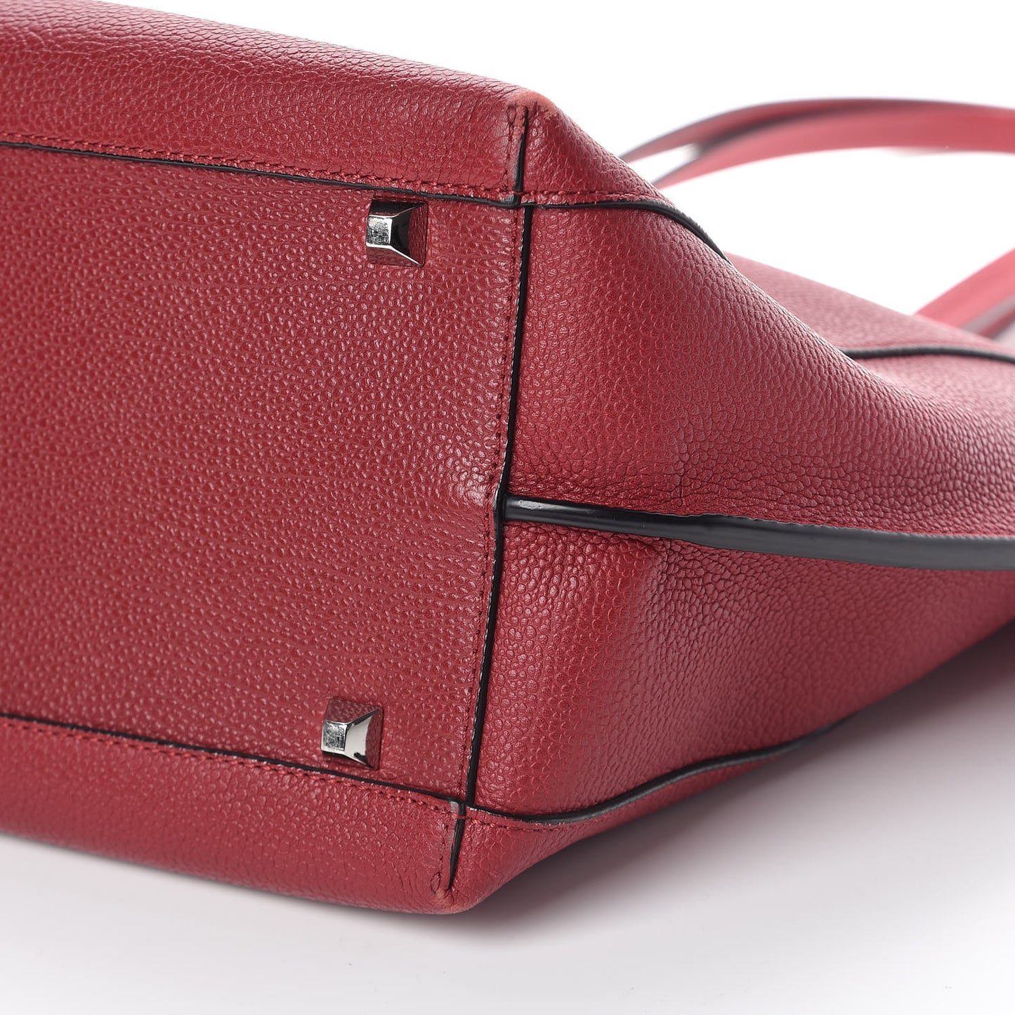 Pebbled Calfskin Tote Ruby