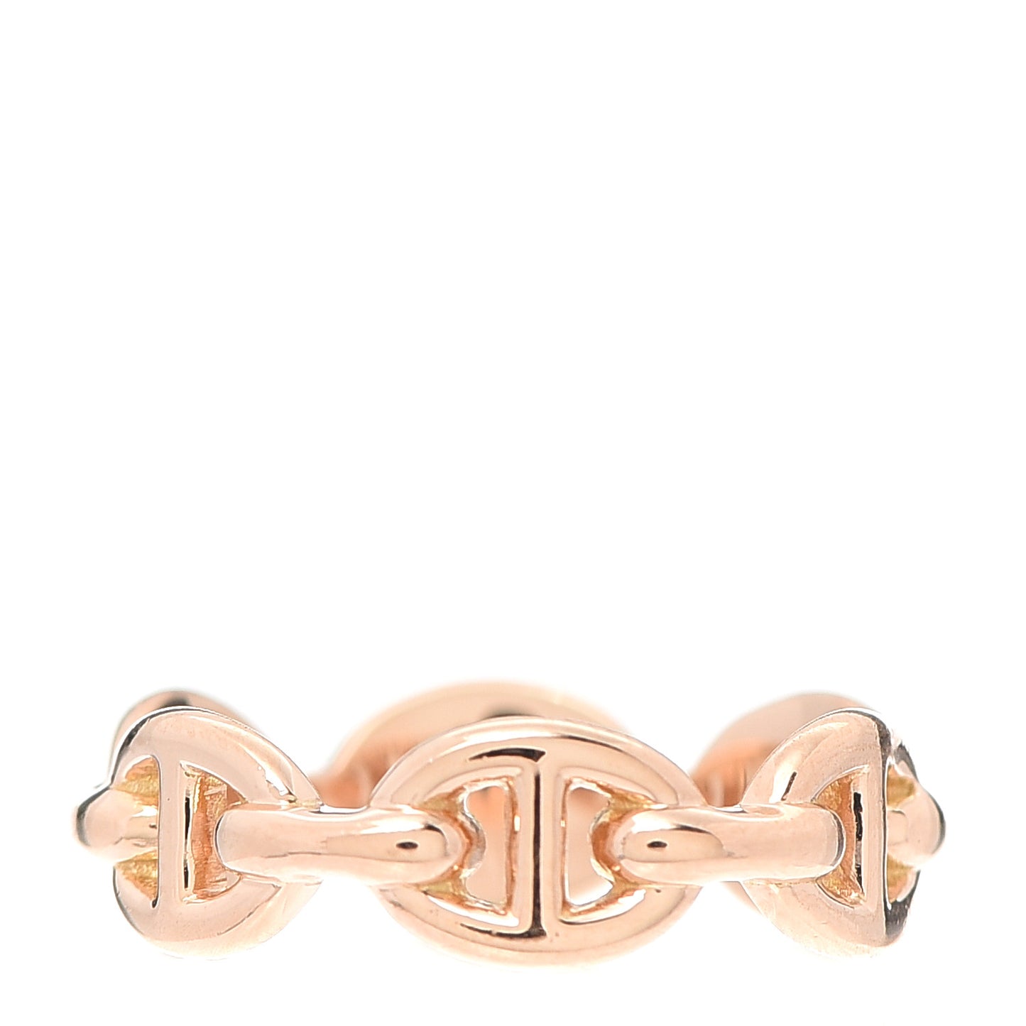 18K Rose Gold PM Chaine D'Ancre Enchainee Ring 51 5.75