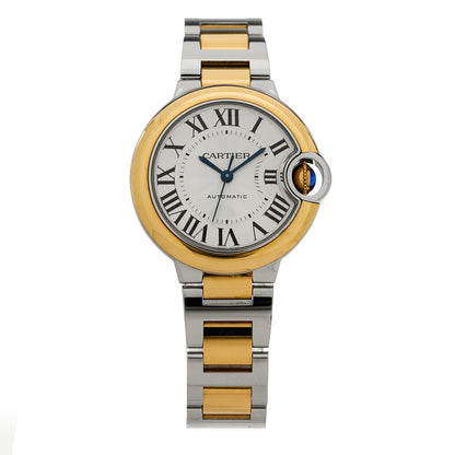 Cartier Stainless Steel 18K Yellow Gold 33mm Ballon Bleu De Cartier Automatic Watch 1 of 5