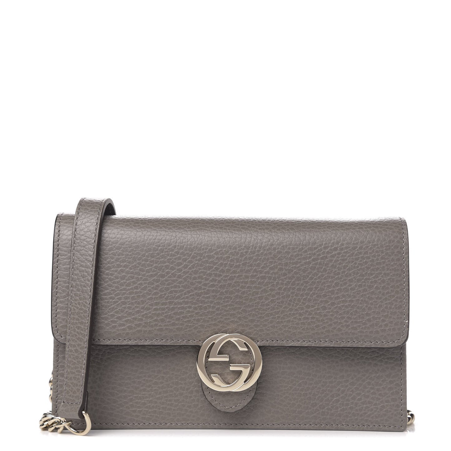 Dollar Calfskin Interlocking G Chain Wallet Loess