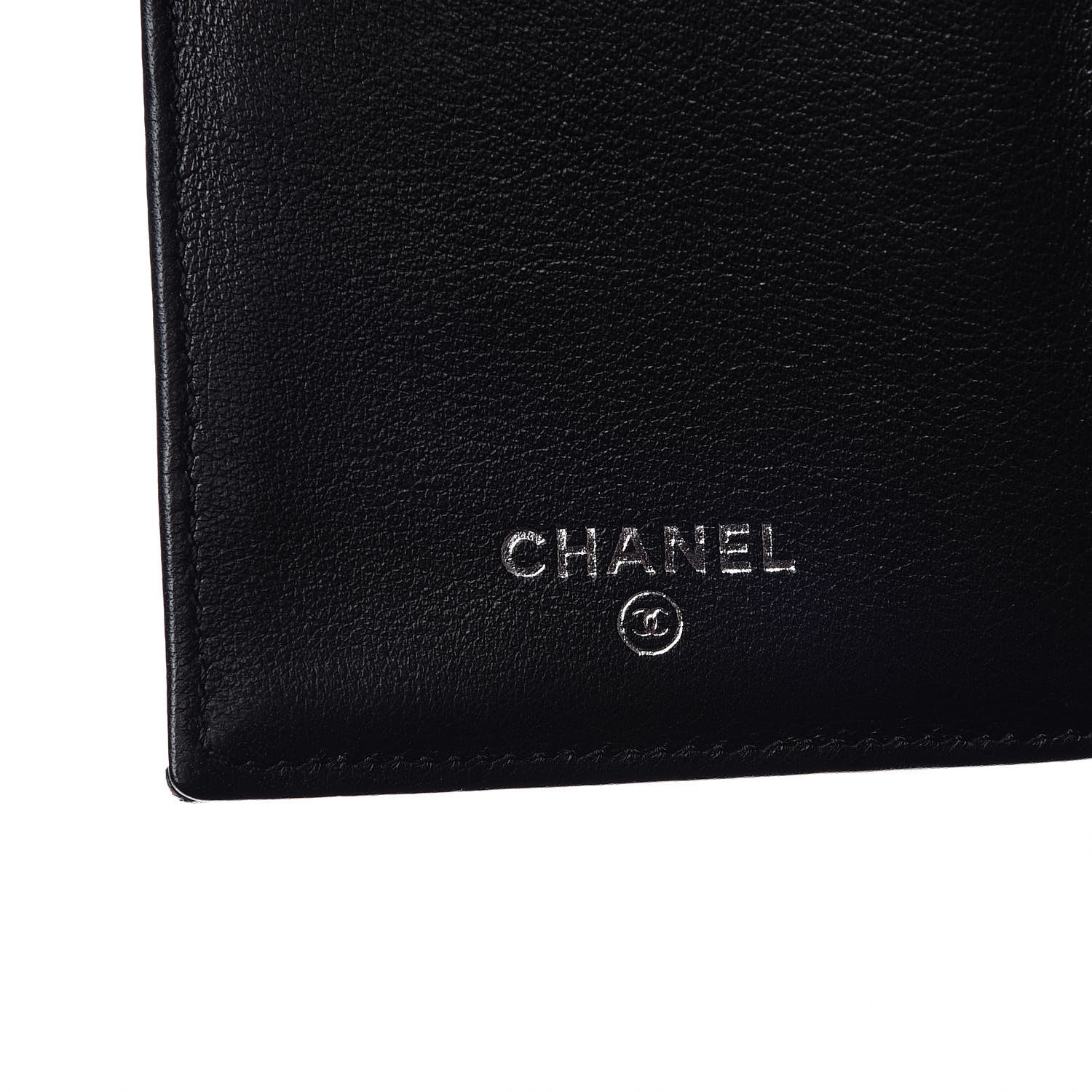 Chanel Calfskin Diamond Stitched Long Flap Wallet White 6 of 9