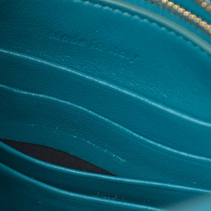 Celine Grained Calfskin Small Trotteur Teal Blue 11 of 11