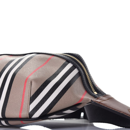 Burberry E-Canvas Icon Stripe Sonny Bum Bag Archive Beige 8 of 8