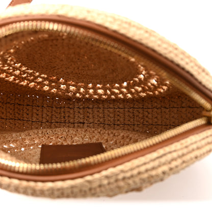 Saint Laurent Raffia Sac Round Naturel 5 of 9