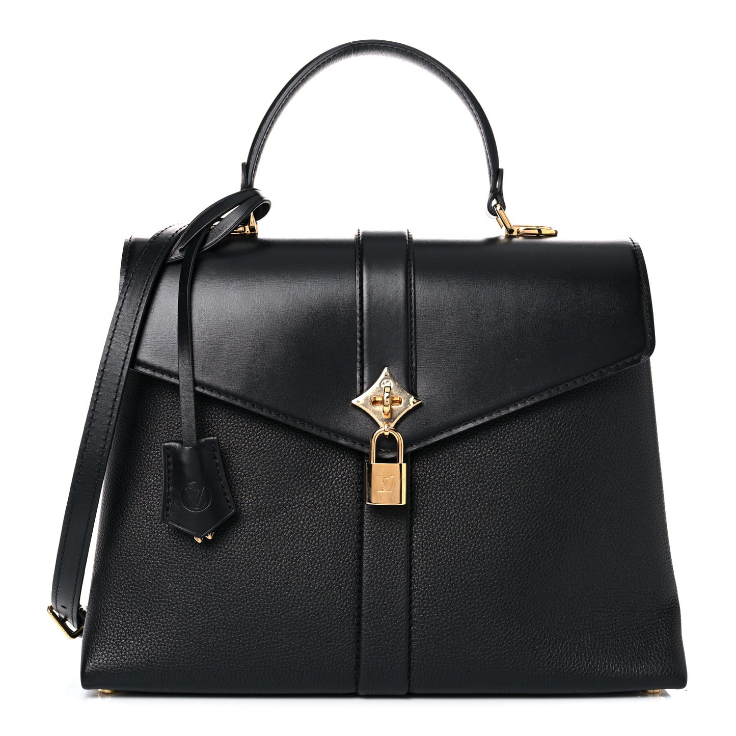 Grained Smooth Calfskin Rose Des Vents MM Black