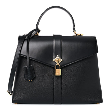 Louis Vuitton Grained Smooth Calfskin Rose Des Vents MM Black 1 of 12