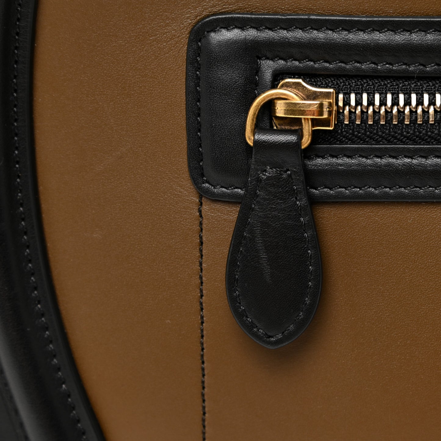 Satin Calfskin Mini Tri-Color Luggage Dark Grey