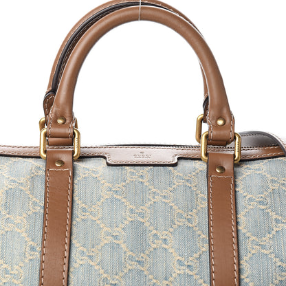 Gucci Denim Monogram Medium Joy Boston Blue 9 of 9
