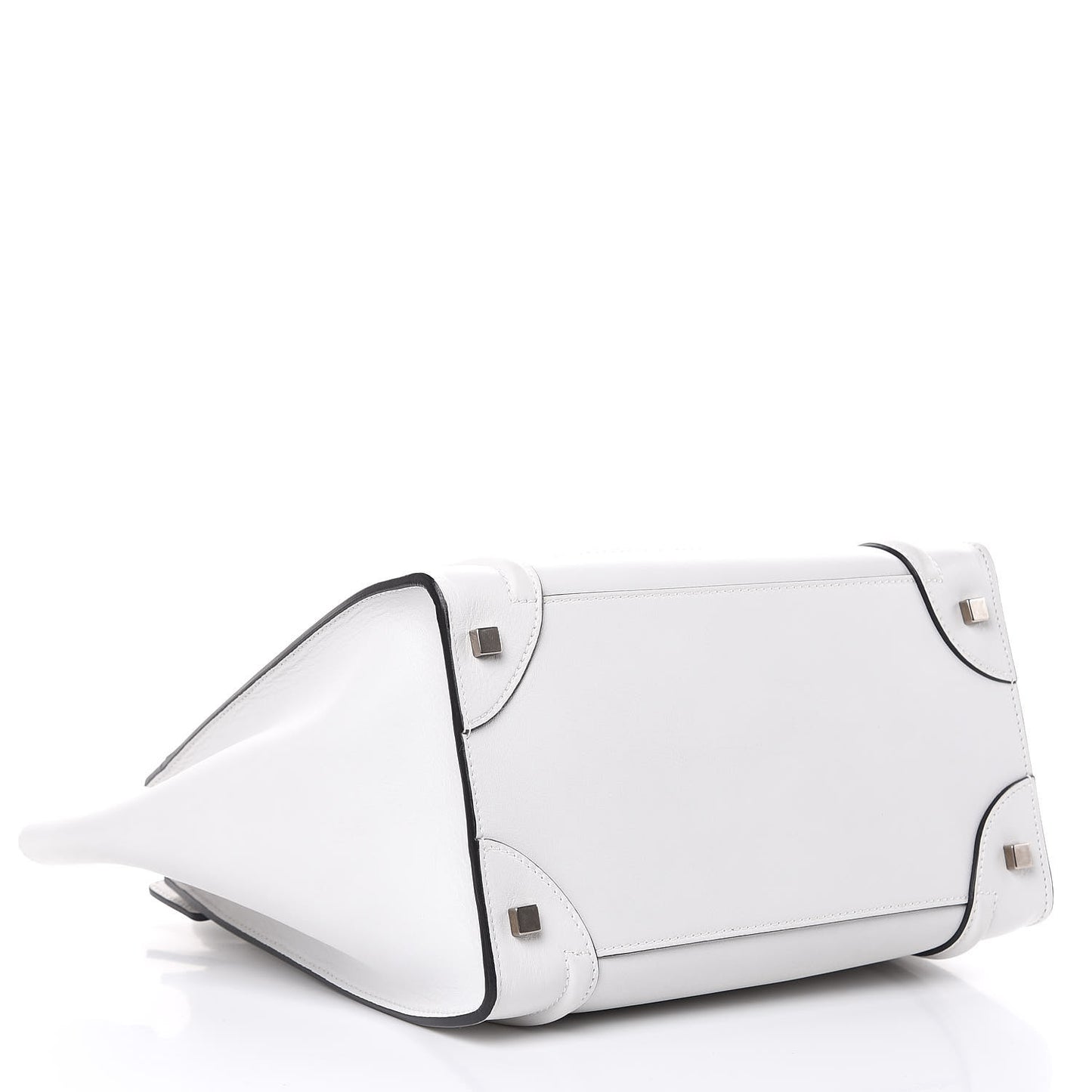 Smooth Calfskin Mini Luggage White